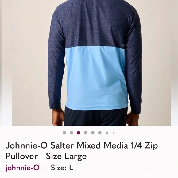 Johnnie-O Navy and Light Blue Jacket